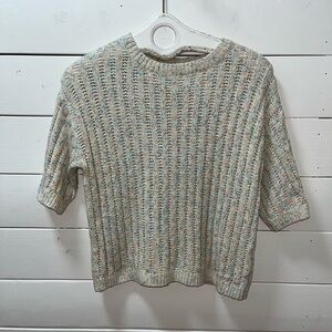 BRAX Feel Good Pastel Multicolor Knit Top – Size 36